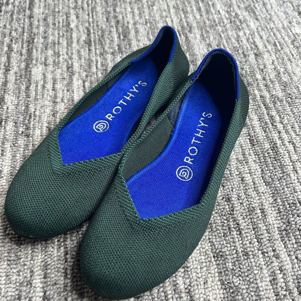 Rothy’s The Flat Women 7.5 Esmerald Green Retired